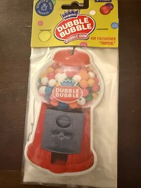 Dubble Bubble Gumball Machine Air Freshener - Red & Multicolor